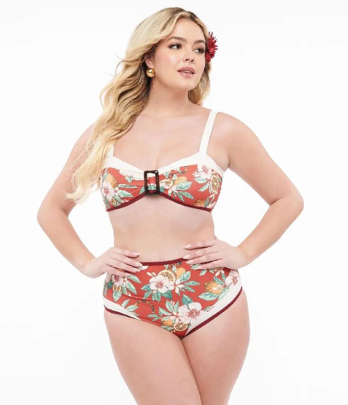 1970s-red-tropical-floral-print-two-piece-swim-set