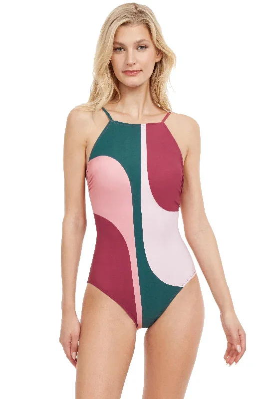 GOTTEX RETRO GROOVE HIGH NECK ONE PIECE