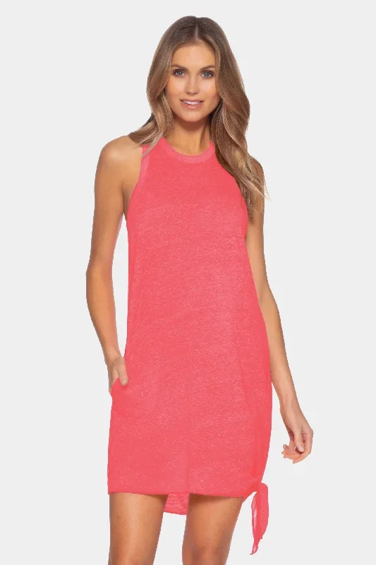 Beach Date High Neck Dress