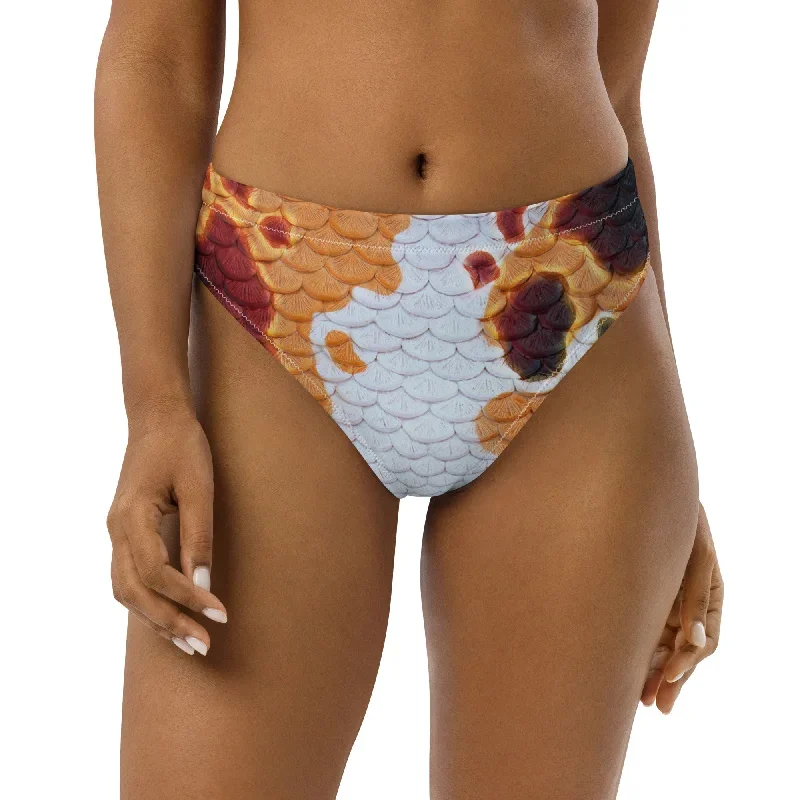 Classic Koi Recycled High-Waisted Bikini Bottom