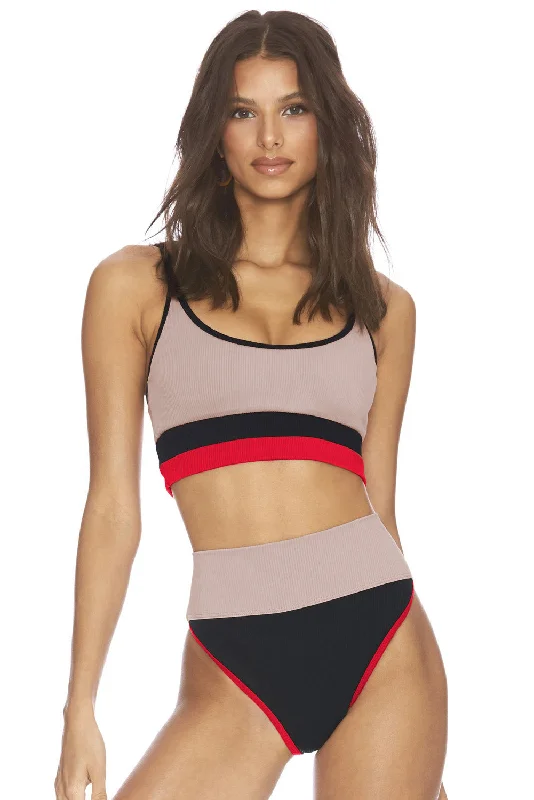 color-block-spaghetti-strap-two-piece-swim-set