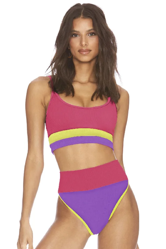 color-block-spaghetti-strap-two-piece-swim-set