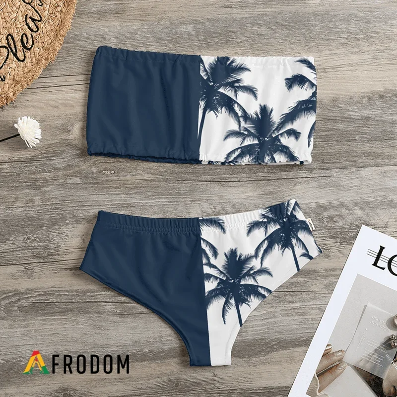 corona-extra-coconut-trees-strapless-bandeau-bikini-swimsuit