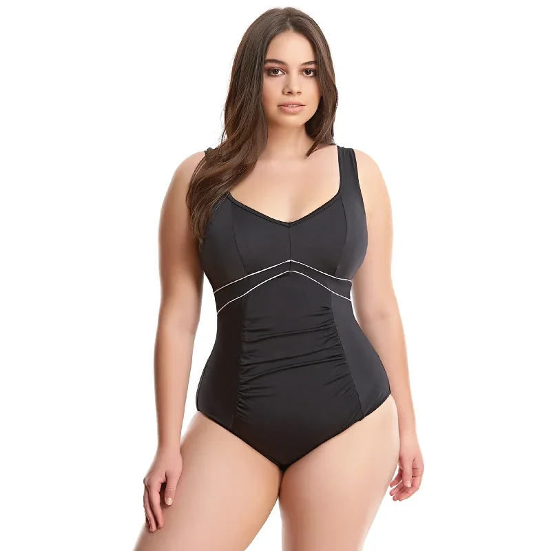 Elomi Swim Essentials Firm Control One Piece Swimsuit - Black