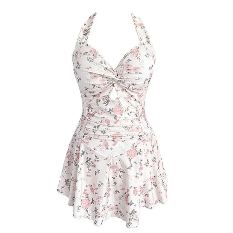 floral-print-suspender-backless-hot-spring-swimsuit-y2k-korean-style-bikini-sets