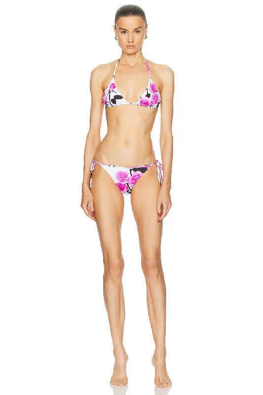 Flower Printed Bikini Set