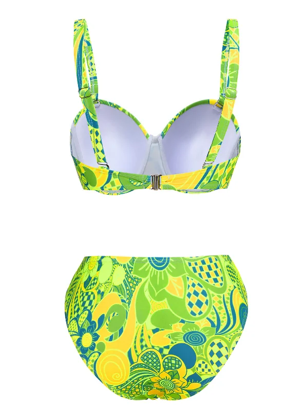 fluorescent-green-1950s-floral-bikini-set