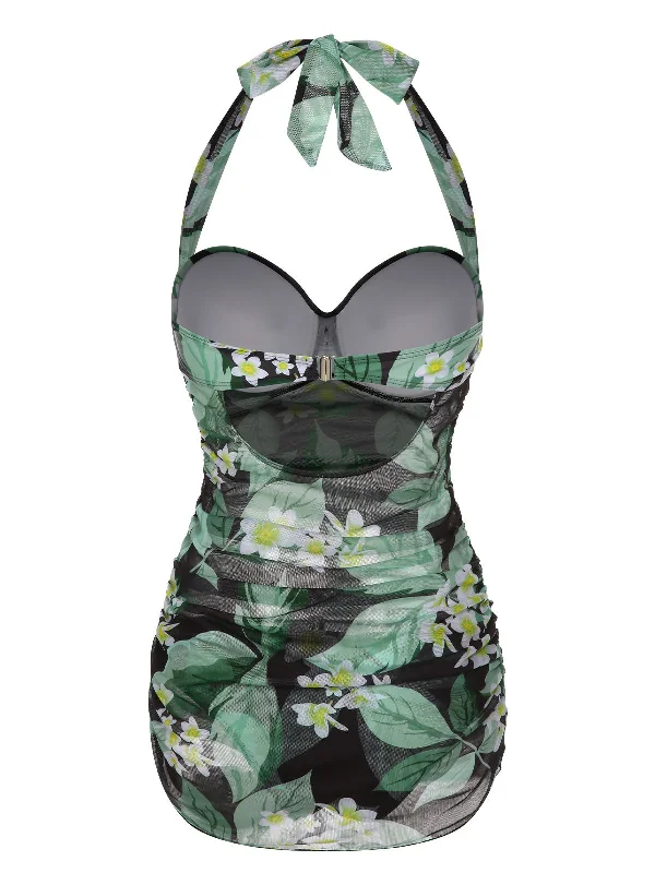 green-1950s-plants-wrinkles-halter-swimsuit