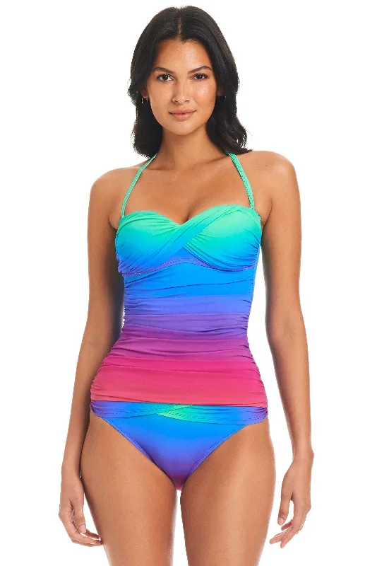 Heat Of The Moment Twist Tankini Top