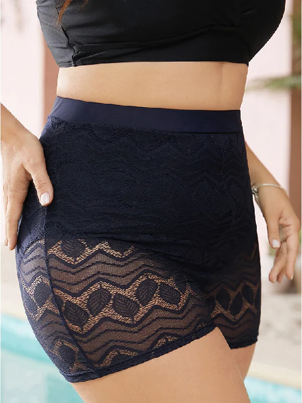 leaf-print-contrast-lace-very-stretchy-swim-shorts