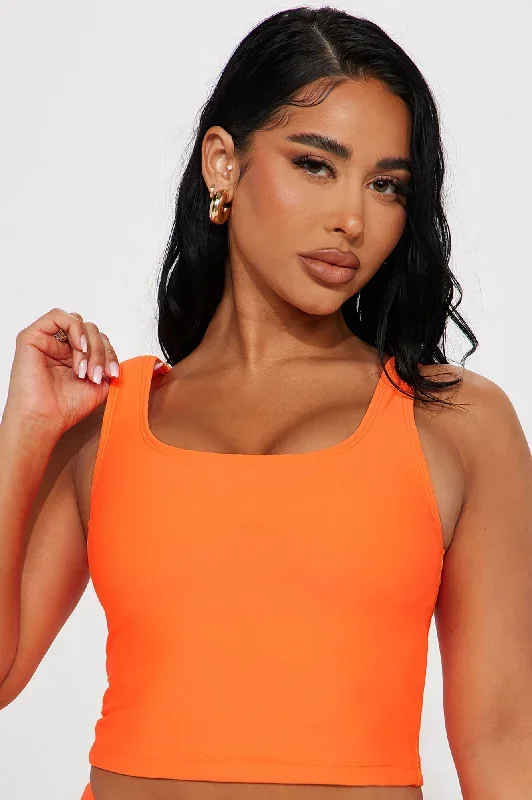 Maui Tank Shirt Bikini Top - Orange