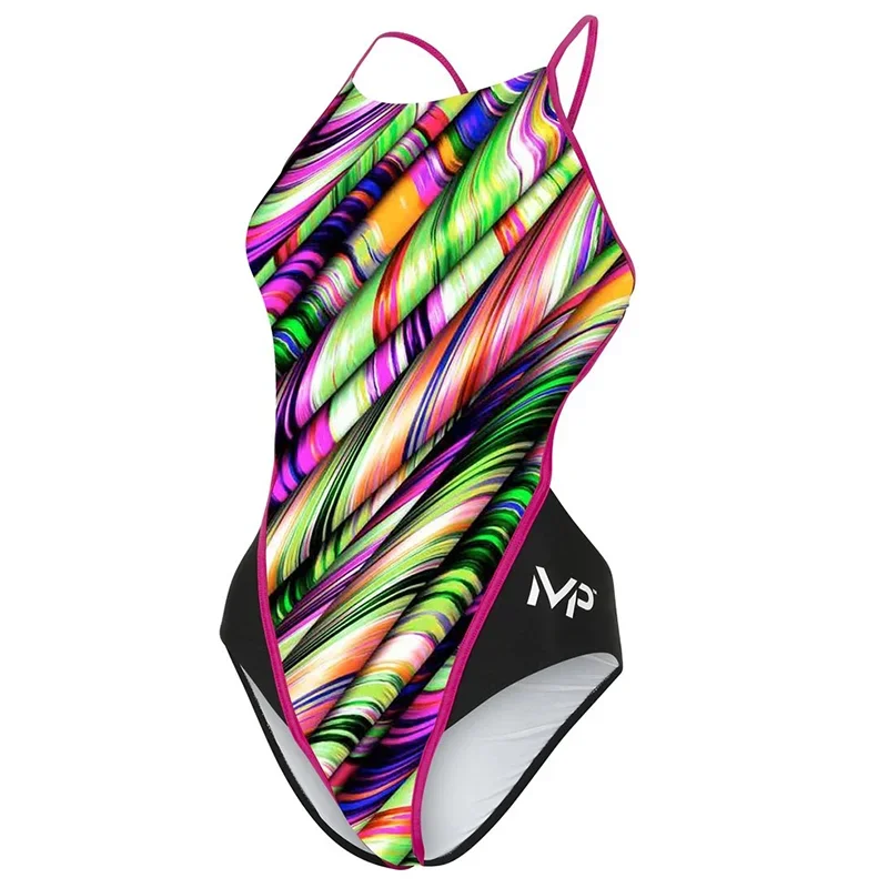 Michael Phelps - Womens Open Back Multicolour Black