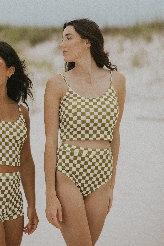 myrtle-high-waisted-bottoms-olive-green-and-white-checkered-swimsuit-cute-trendy-modest-two-piece