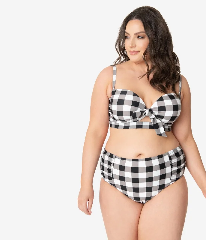 plus-size-retro-style-black-white-gingham-swim-bottom