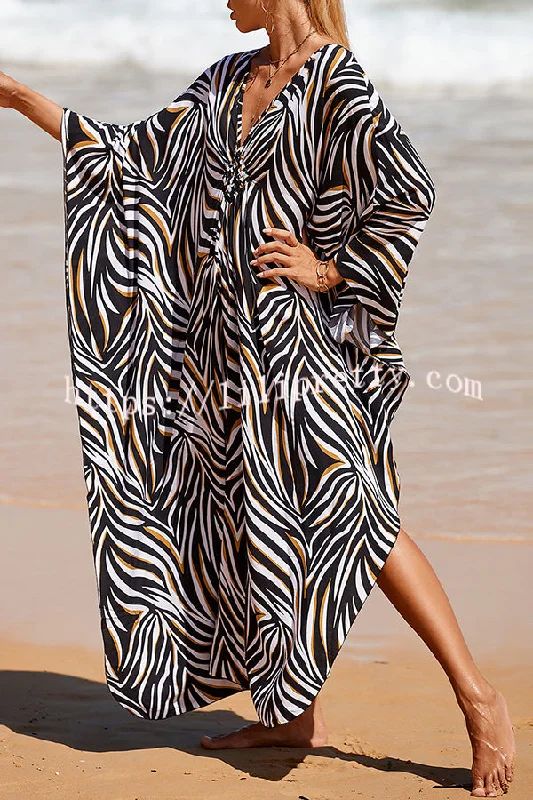 simple-unique-printed-pleated-front-slit-cover-up