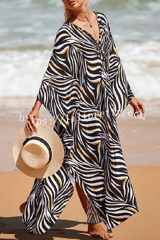 simple-unique-printed-pleated-front-slit-cover-up