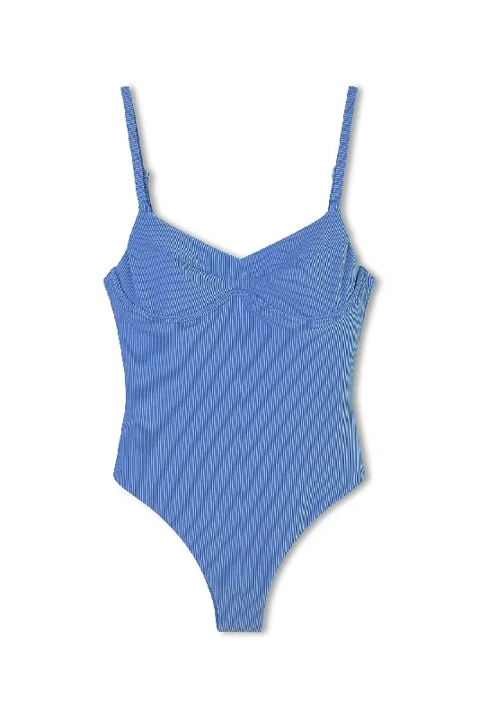 Sky Stripe Rib One Piece