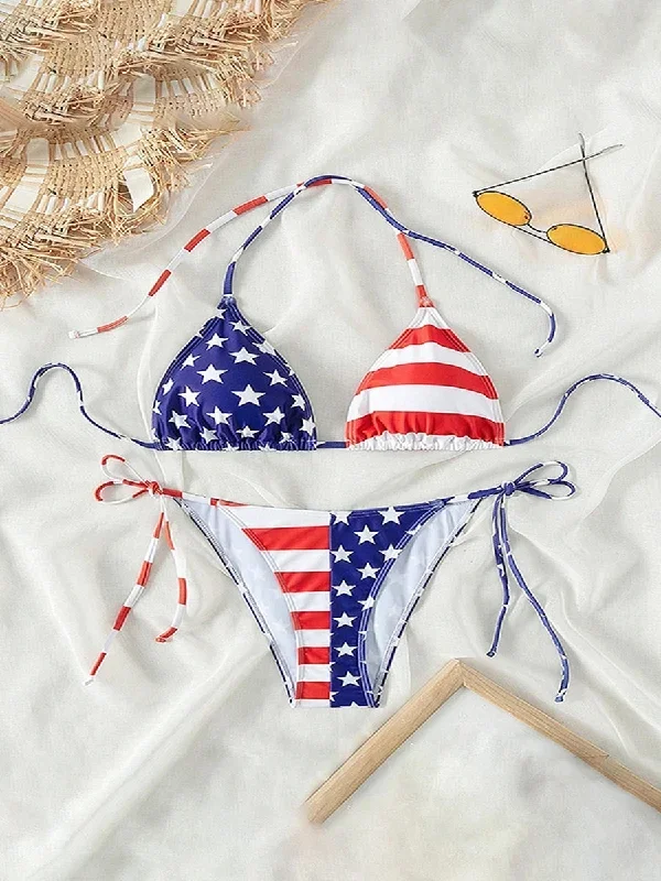 Starlet Stripes American Flag Bikini