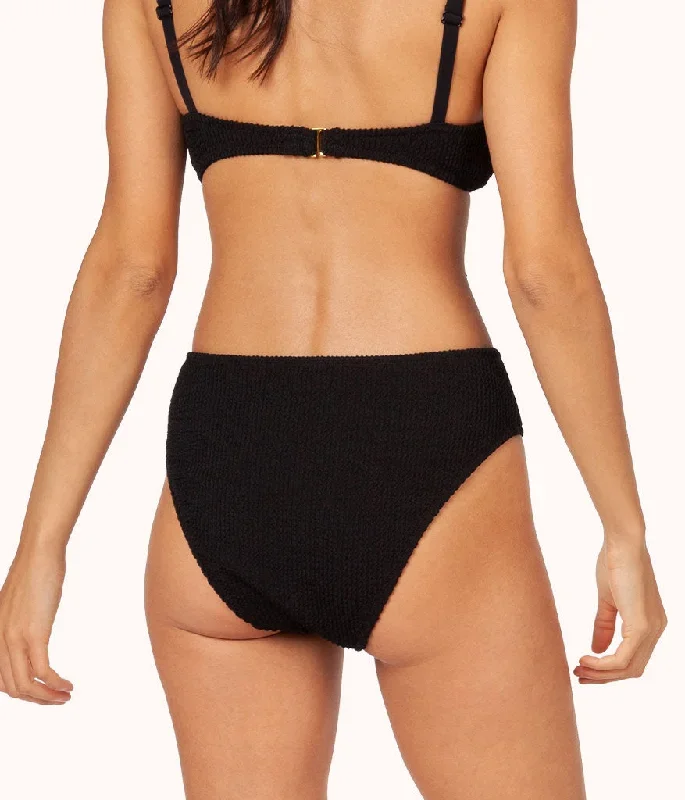 the-swim-ruched-high-waist-bikini-bottom-jet-black