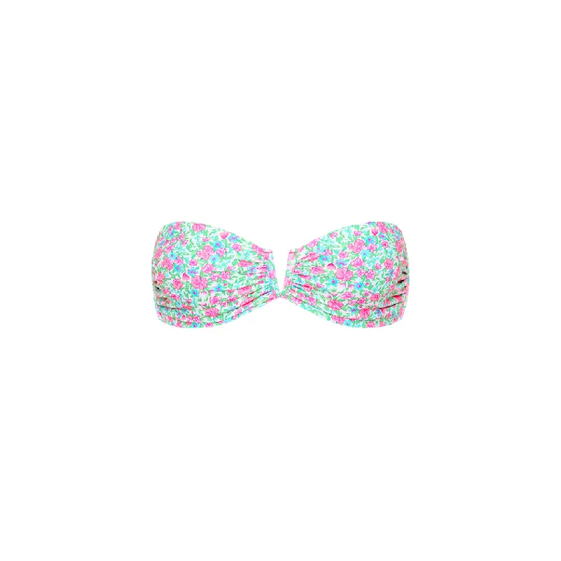 V Strapless Bandeau Bikini Top - Sweet Pea