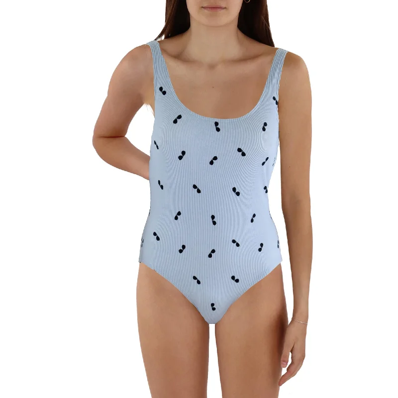 womens-pinstripe-printed-one-piece-swimsuit