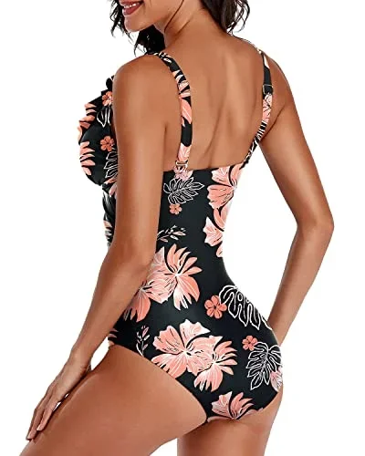 black orange floral5