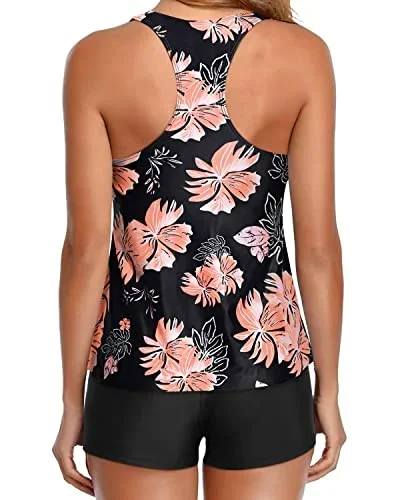 black orange floral1